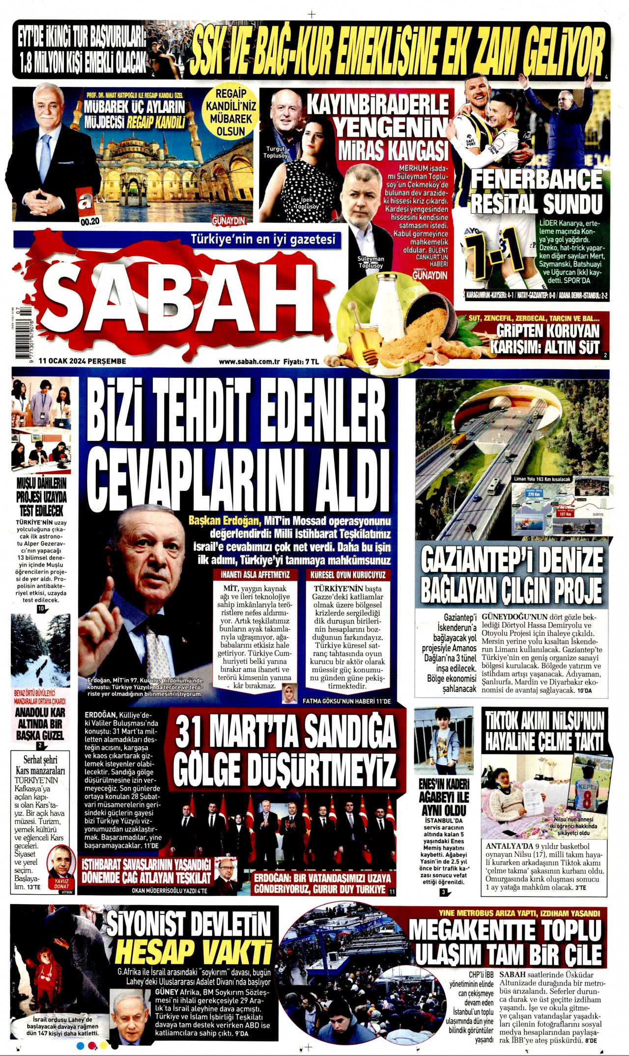 Σαμπάχ - Φιλοκυβερνητική Εφημερίδα: «Αυτοί που μας απειλούν, θα λάβουν την απάντησή τους»