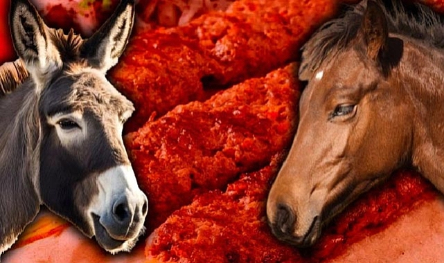 Κρέας αλόγου και εντόσθια πουλιών σε λουκάνικα στην αγορά της Τουρκίας