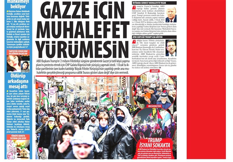 Όχι στην τουρκική αντιπολίτευση για πορεία υπέρ της Γάζας