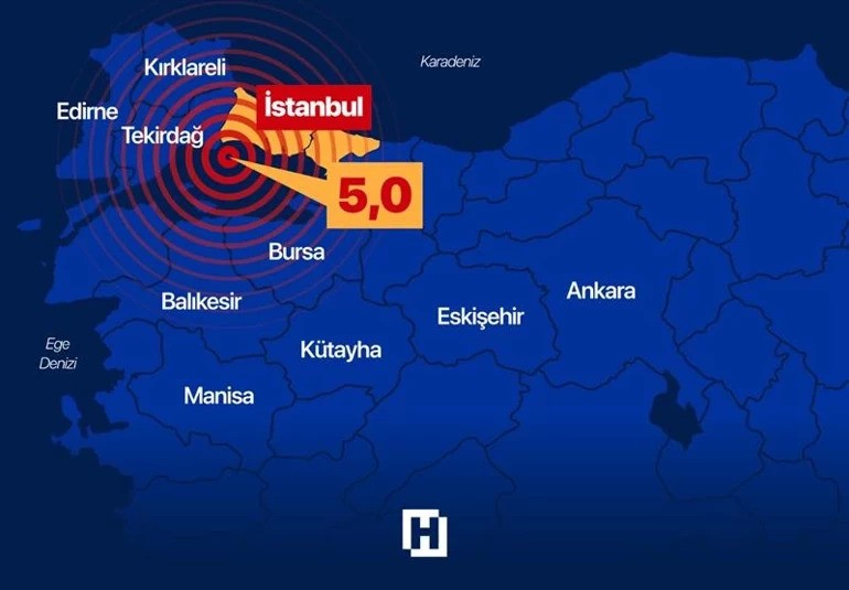 Σεισμός 5 Ρίχτερ στην Κωνσταντινούπολη – Πανικός στους δρόμους, έκλεισαν σχολεία