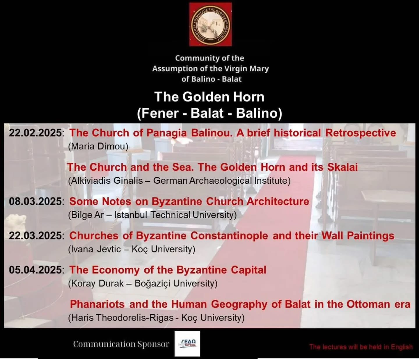 Διαλέξεις για Μπαλίνο και Μπαλατά με χορηγό επικοινωνίας το edotourkia.gr