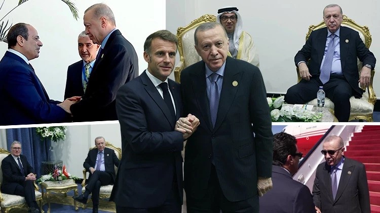Ερντογάν στο Σαρμ Ελ Σέιχ: Αγκαλιές με Σίσι, Μακρόν και Στάρμερ!